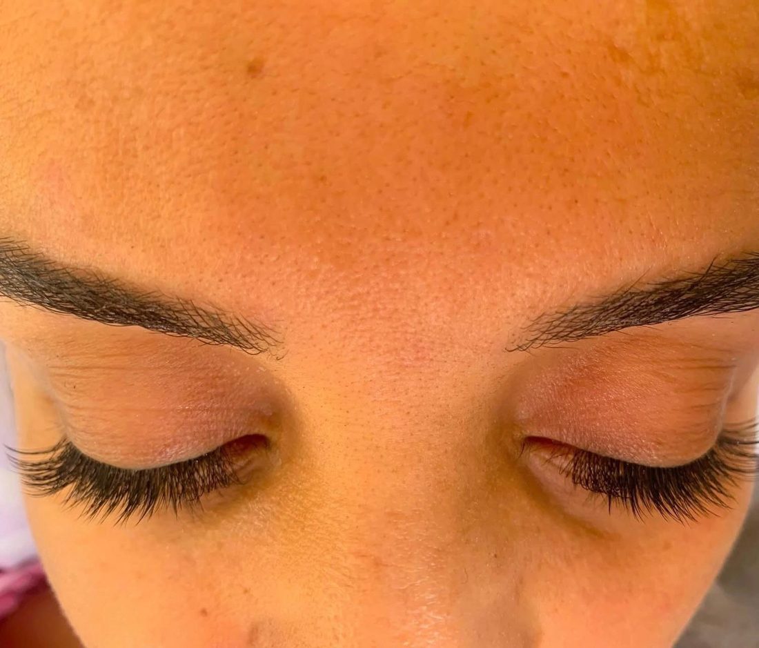 Extensions de cils résultat